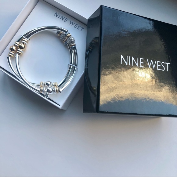 NINE WEST Pair of Two Elastic Bracelets. New in box. - Picture 2 of 7